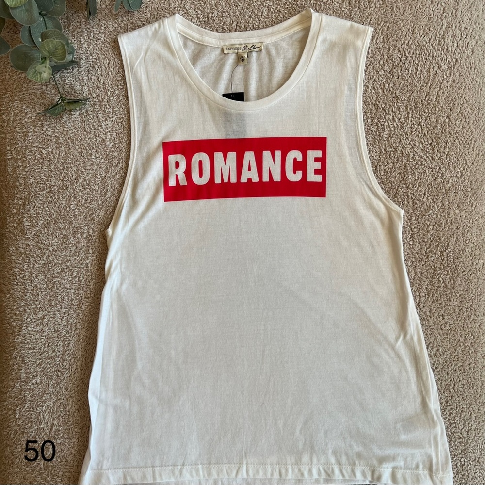 Express, graphic muscle tank, size extra small
